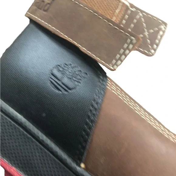 Timberland Girls Winter Boots Sz 4 Pink Cream Brown Sherpa Lined Waterproof - Picture 6 of 10